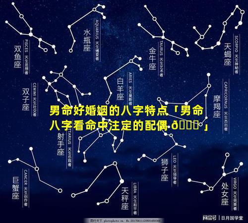 男命好婚姻的八字特点「男命八字看命中注定的配偶 🐟 」